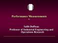 Performance Measurements by PowerPoint PPT Presentation