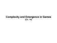 Complexity and Emergence in Games (Ch. 14)