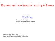 Bayesian and non-Bayesian Learning in Games