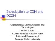 Introduction to COM and DCOM