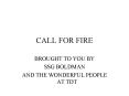 CALL FOR FIRE PowerPoint PPT Presentation