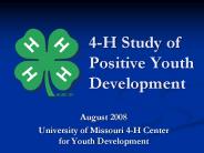 4H Study of Positive Youth Development