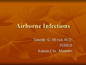 Airborne Infections