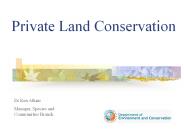 Private Land Conservation