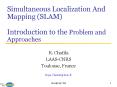 Simultaneous Localization And Mapping SLAM Introduction to the Problem and Approaches PowerPoint PPT Presentation
