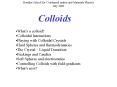 Colloids PowerPoint PPT Presentation