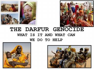 THE DARFUR GENOCIDE