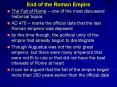 End of the Roman Empire PowerPoint PPT Presentation