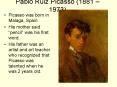 Pablo Ruiz Picasso 1881 1973 PowerPoint PPT Presentation