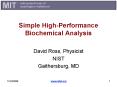 Simple HighPerformance Biochemical Analysis PowerPoint PPT Presentation