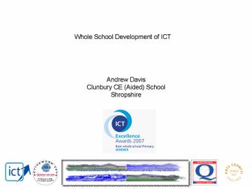 PPT – Whole School Development of ICT PowerPoint presentation | free to ...