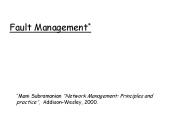 Advanced Network Management Introduction and Background