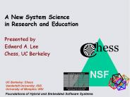 A New System Science in Research and Education