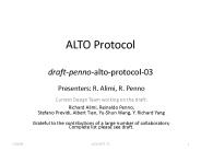 ALTO Protocol draft-penno-alto-protocol-03