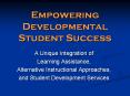 Empowering Developmental Student Success PowerPoint PPT Presentation
