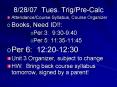 82807 Tues' TrigPreCalc PowerPoint PPT Presentation
