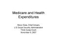 Medicare and Health Expenditures PowerPoint PPT Presentation