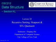 CSC212  Data Structure - Section KL