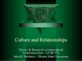Culture and Relationships PowerPoint PPT Presentation