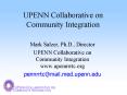UPENN Collaborative on Community Integration PowerPoint PPT Presentation