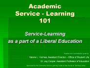 Academic Service - Learning 101