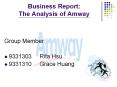 Business%20Report:%20The%20Analysis%20of%20Amway PowerPoint PPT Presentation