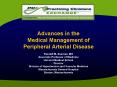 Advances in the Medical Management of Peripheral Arterial Disease PowerPoint PPT Presentation
