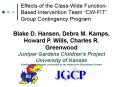 Effects of the ClassWide FunctionBased Intervention Team CWFIT Group Contingency Program PowerPoint PPT Presentation