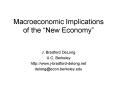 Macroeconomic Implications of the New Economy PowerPoint PPT Presentation