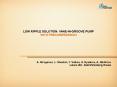 LOW RIPPLE SOLUTION: VANEINGROOVE PUMP WITH PRECOMPRESSION PowerPoint PPT Presentation