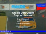 Oracle DataGuard Support Issues