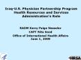 IraqU'S' Physician Partnership Program Health Resources and Services Administrations Role PowerPoint PPT Presentation