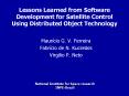 Lessons Learned from Software Development for Satellite Control Using Distributed Object Technology PowerPoint PPT Presentation