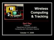Wireless Computing