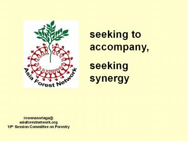 Glimpses of Developments in Asia-Pacific Forestry