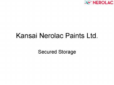 Kansai Nerolac Paints Ltd'
