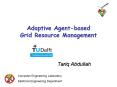 Adaptive Agentbased Grid Resource Management PowerPoint PPT Presentation