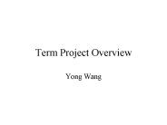 Term Project Overview