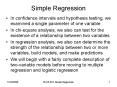 Simple Regression PowerPoint PPT Presentation