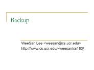 Backup