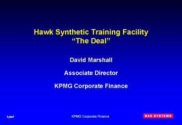Hawk Synthetic Training Facility The Deal
