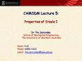 CAMSDM Lecture 5: PowerPoint PPT Presentation