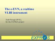 The eEVN, a realtime VLBI instrument