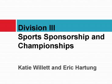 Katie Willett and Eric Hartung