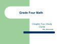 Grade Four Math PowerPoint PPT Presentation