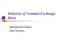 Behavior of Nominal Exchange Rates PowerPoint PPT Presentation