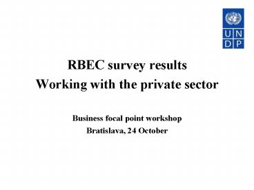 RBEC survey results