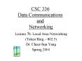 CSC 336 Data Communications and Networking PowerPoint PPT Presentation