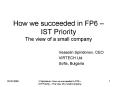 V'Spiridonov: How we succeeded in FP6 PowerPoint PPT Presentation