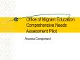 Office of Migrant Education: Comprehensive Needs Assessment Pilot PowerPoint PPT Presentation